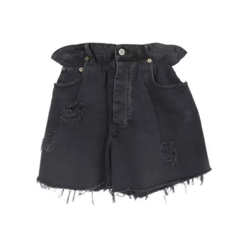 MIU MIU SS22 Denim Shorts Women's Black