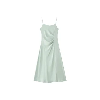 Alxnan Slip Dress Women's Light Green
