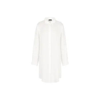 EMPORIO ARMANI Beachwear Shirt Dress With Logo lace Details