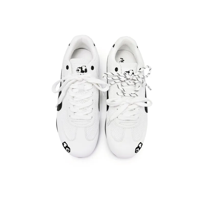 MASONONCE Racing Shoes, German Army Trainers Low Top Skateboard Shoes Unisex Black White-3