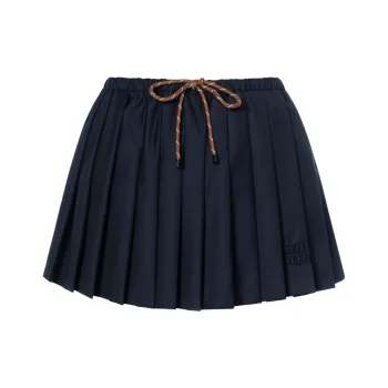 MIU MIU Casual Short Skirts Women's Blue