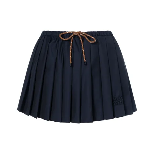 MIU MIU Casual Short Skirts Women's Blue