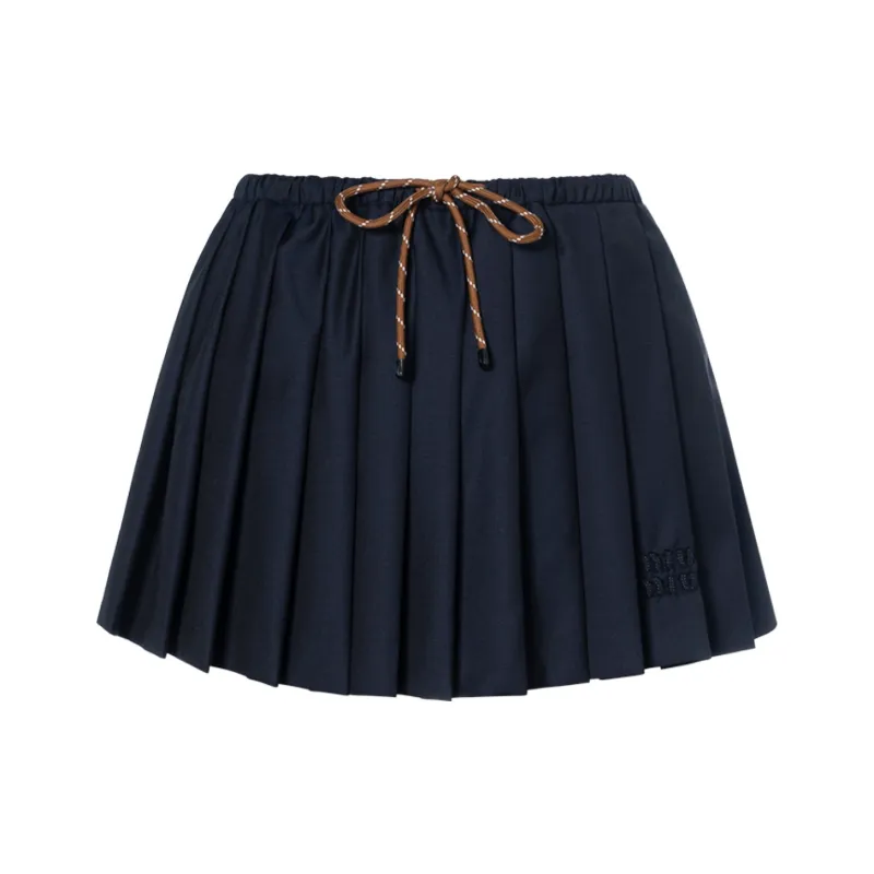 MIU MIU Casual Short Skirts Women's Blue-0