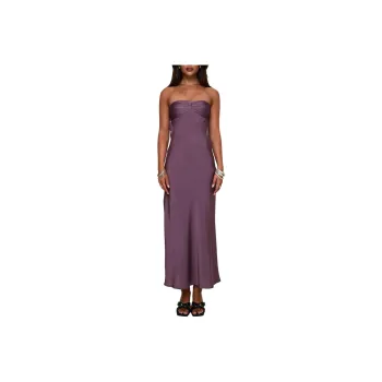 PRINCESS POLLY MARYSKA STRAPLESS MAXI DRESS Sleeveless Dress Women's PURPLE/Purple