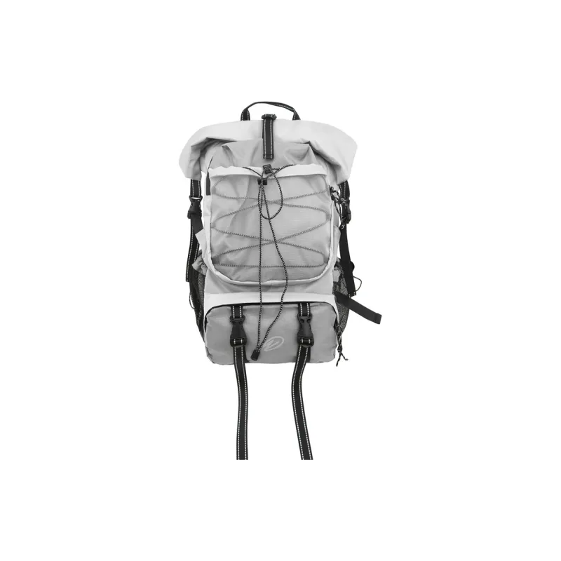 H YXIANG Nylon Backpack Regular Unisex Black/Gray-1