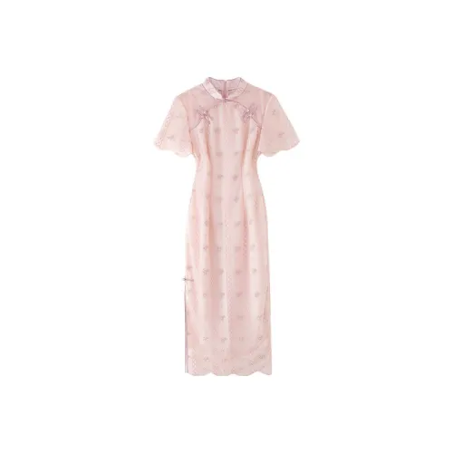 JINYE ORIENTAL Cheongsams Women's Smoke Pink