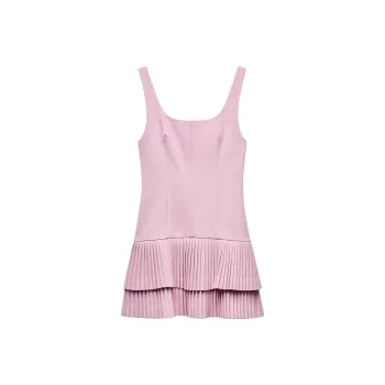 ZARA Sleeveless Dress Women's Earth Gray Pink