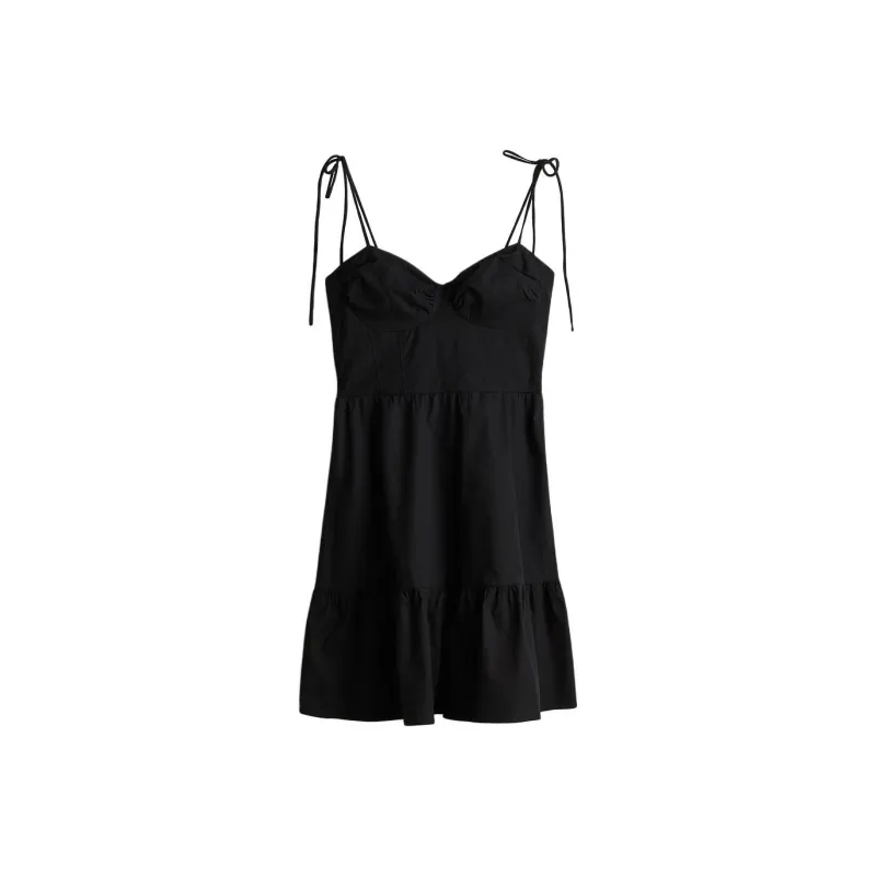 H&M Slip Dresses Women's Black-0