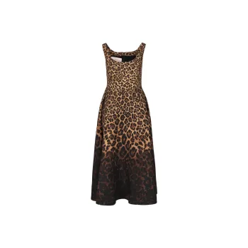 Valentino Sleeveless Dress Women's Brown