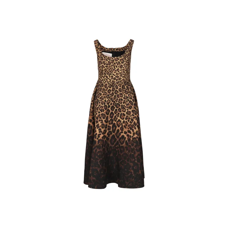 Valentino Sleeveless Dress Women's Brown-0