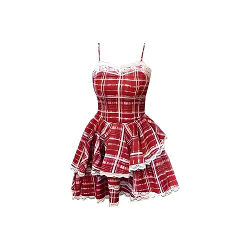 PLAY BUSH Slip Dresses Women's Red