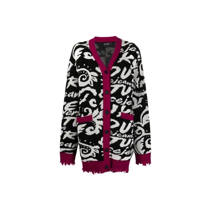 VERSACE JEANS COUTURE Distressed effect Cardi coat-0
