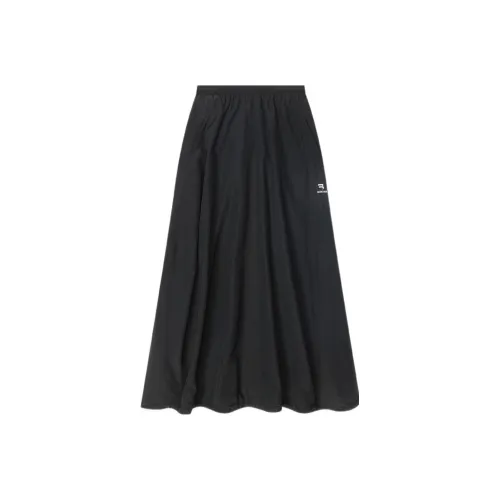 Balenciaga FW22 Casual Long Skirt Women's Black