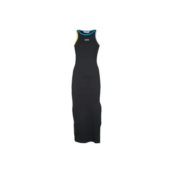 MSGM Contrasting trim Maxi Dress