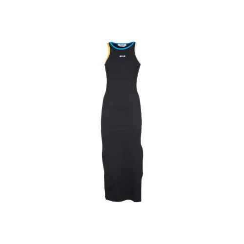 MSGM Contrasting trim Maxi Dress