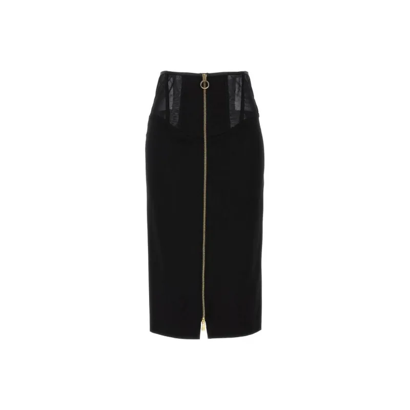 PINKO Casual Long Skirts Women's Black-0