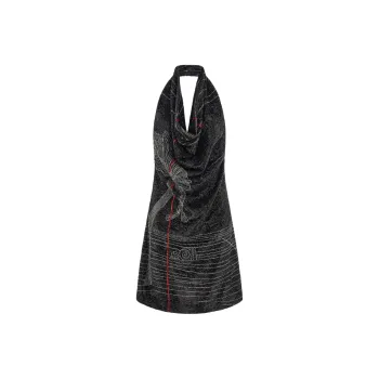 FERRAGAMO SS24 Sleeveless Dress Women's Black