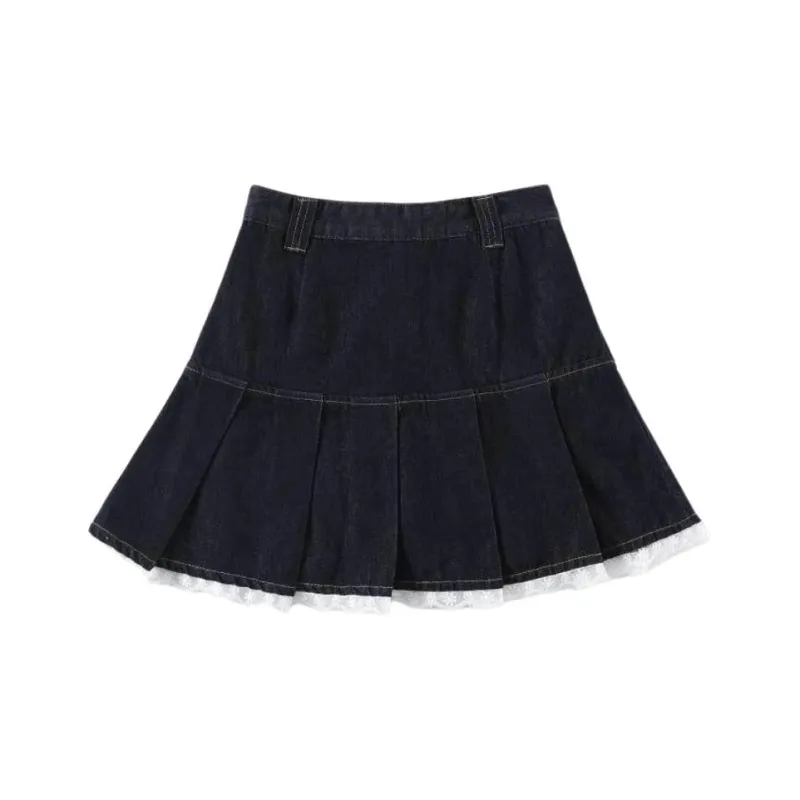 FAWENXIANGZI Denim Short Skirts Women's-1