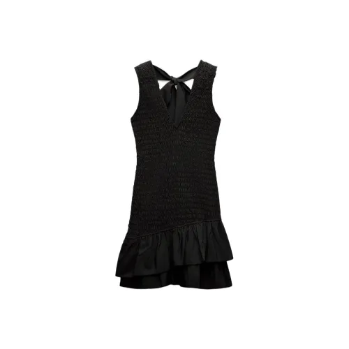 ZARA Sleeveless Dress Women's Black