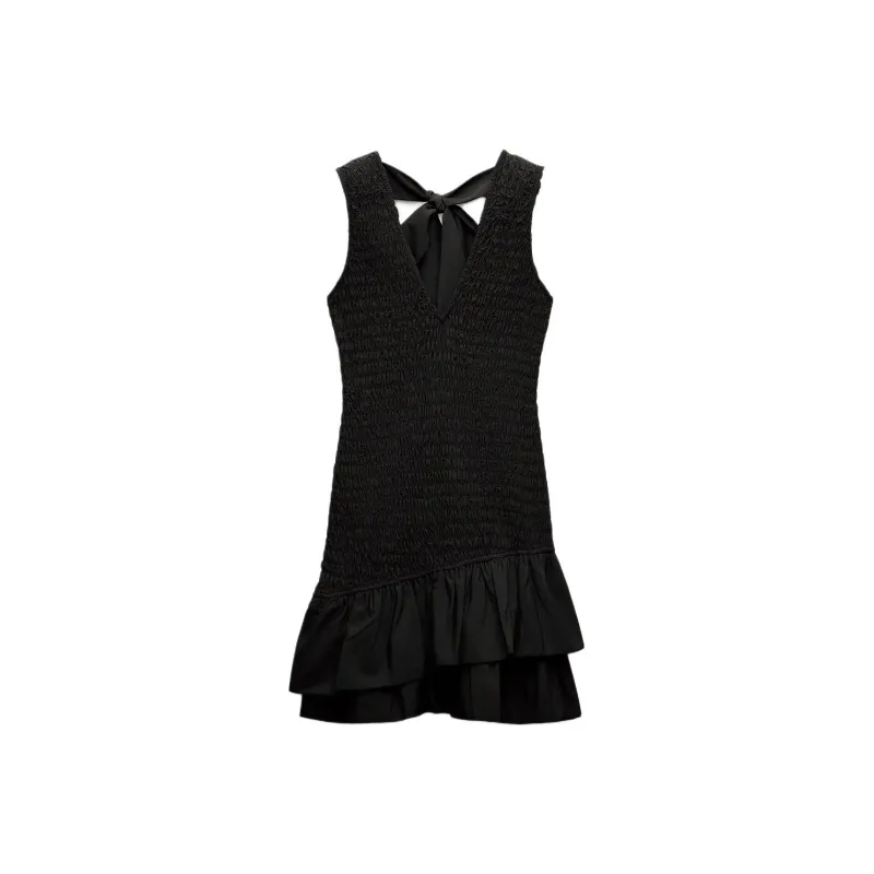 ZARA Sleeveless Dress Women's Black-0