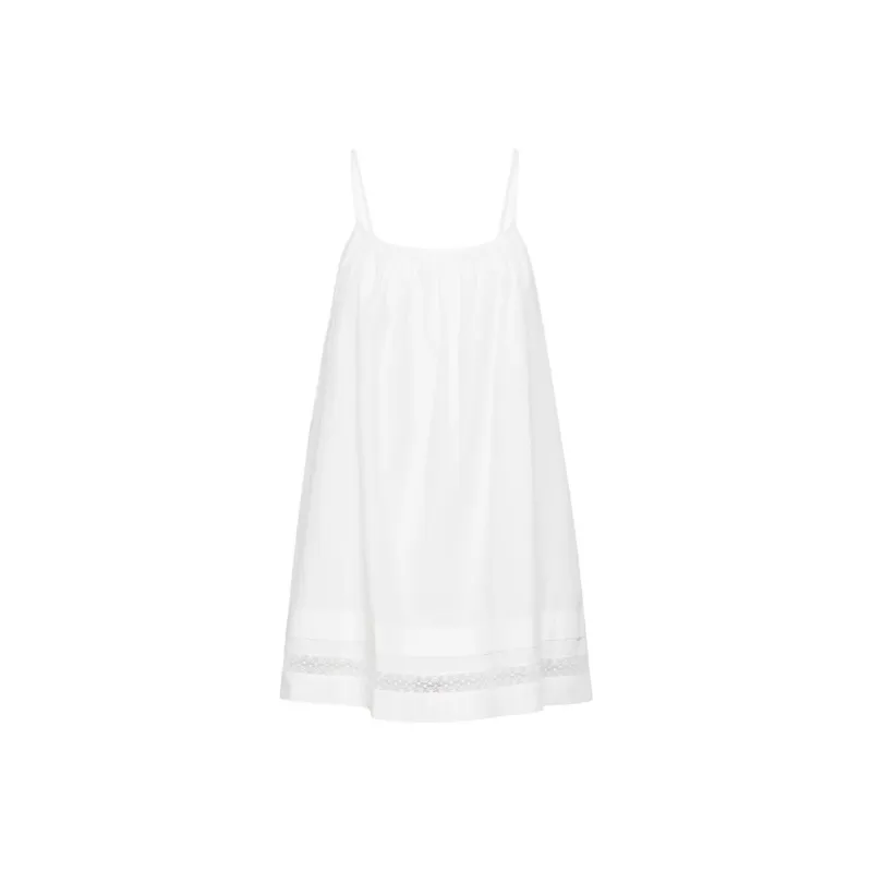 ARITZIA Wilfred Whittaker Poplin Dress Slip Dresses Women's White/White-0