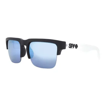 SPY Plastic Square Sunglasses Unisex Black