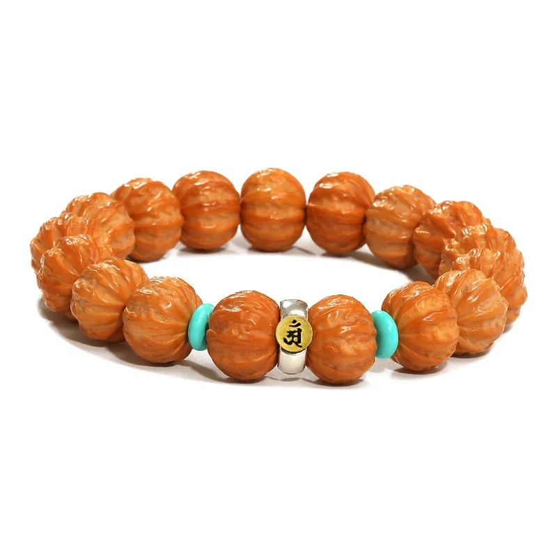 LIBALU Monkey Head Walnut Bracelets Unisex-9