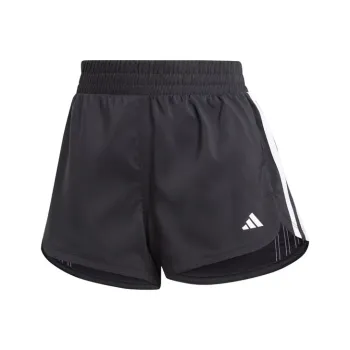Adidas Pacer Training 3 Stripes Woven Mid Rise Shorts Sports Shorts Women's Black