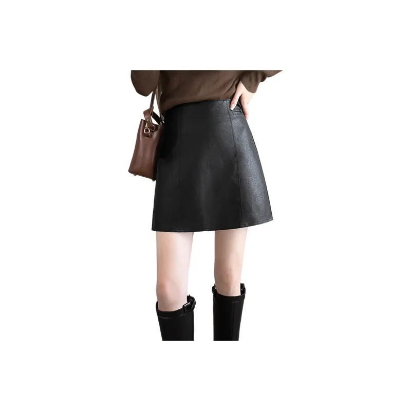 Cypress House Leather Short Skirts Women's-6