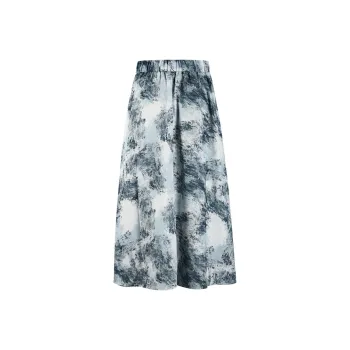 THE SEA LIFE Casual Long Skirt Women's Sky Blue