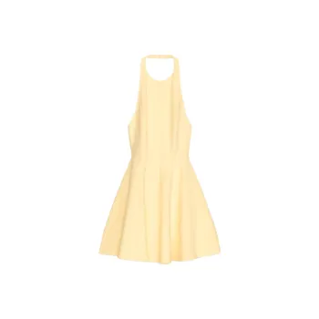ZARA Sleeveless Dress Women's Yellow