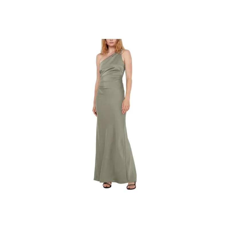 BEC+BRIDGE LUNETTA ASYM DRESS Sleeveless Dress Women's Sage Green-0