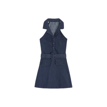 PLANE DRIFT Sleeveless Dress Women's Dark Blue