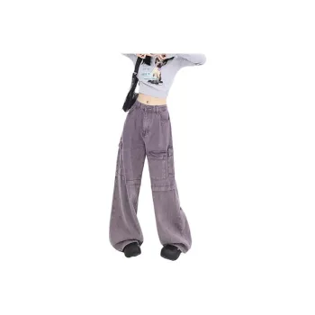 HELEH Jeans Women's Purple Potato Color