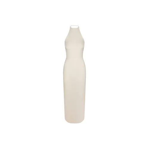 SKIMS SS25 SKIMS CLOUD Cloud Collection HALTER LONG DRESS Sleeveless Dress Women's ECRU/Natural Color