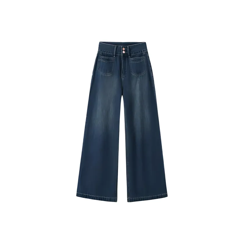 PAIN OR PLEASURE Jeans Women's Dark Blue-0