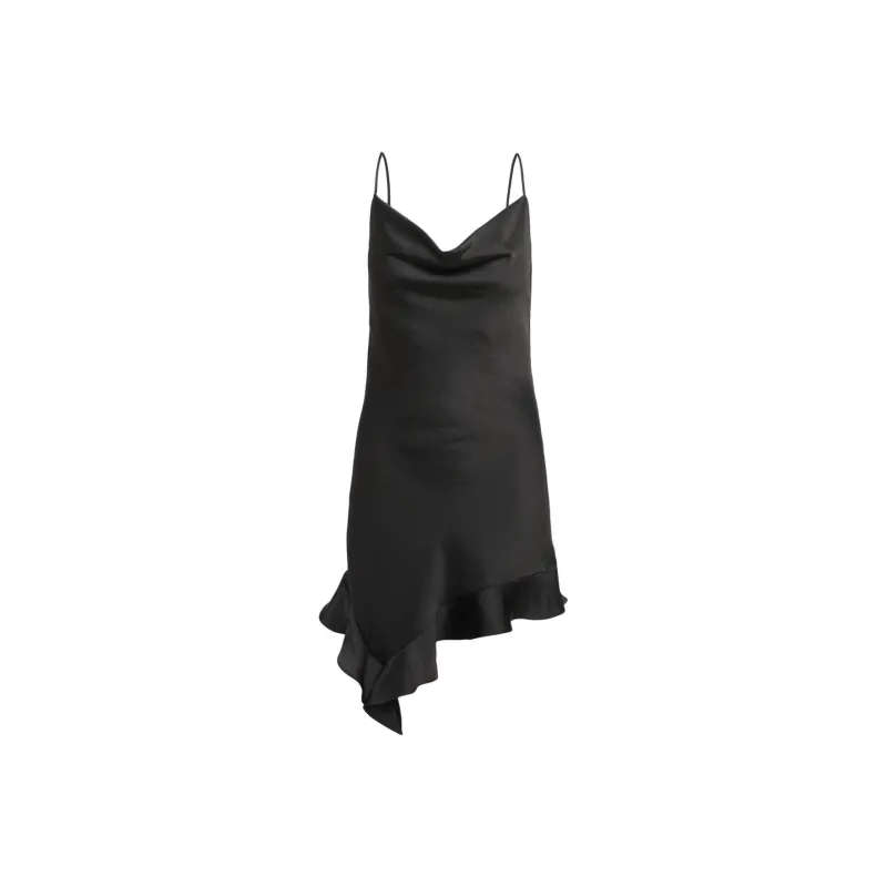 ARITZIA Wilfred Regalia Satin Dress Slip Dresses Women's BLACK/Black-0