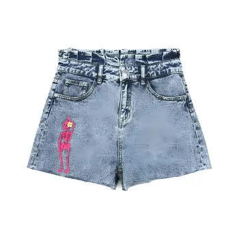 LALABOBO Denim Shorts Women's Light Blue