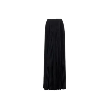 Balenciaga Elegant Black Maxi Skirt Black