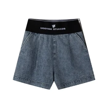 UOOYAA Denim Shorts Women's Blue