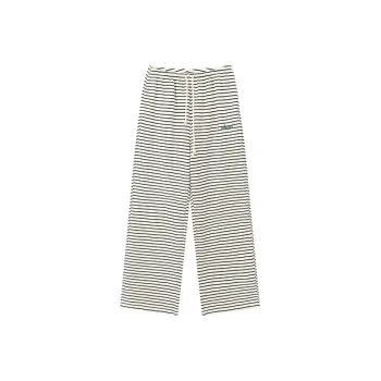 CHUU Casual Pants Women's Black White Stripes