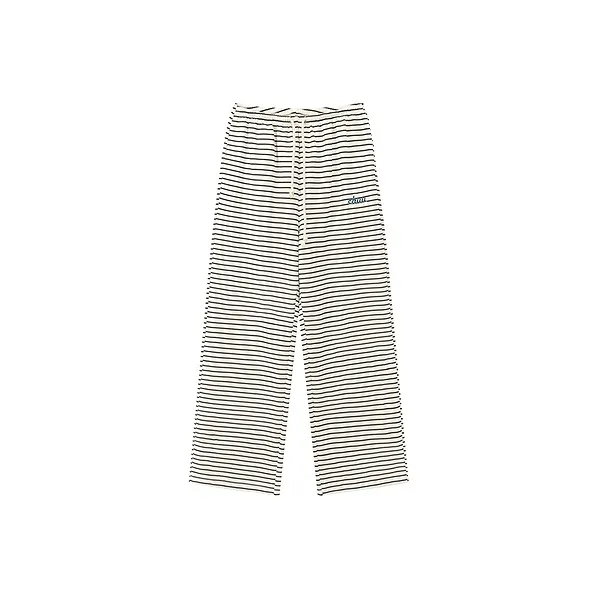 CHUU Casual Pants Women's Black White Stripes-0