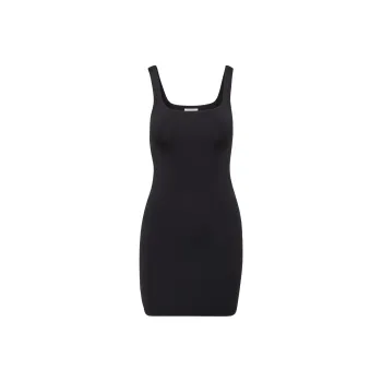 ARITZIA Contour Squareneck Mini Dress Slip Dresses Women's Black