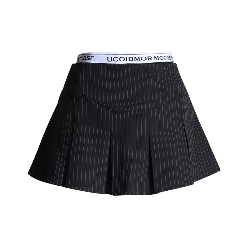 Wen Shan Casual Short Skirts Women's Black-0