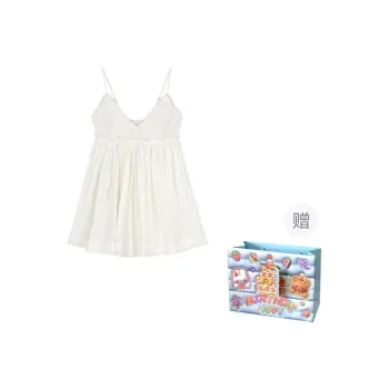 QUIET ANGEL Slip Dress Women's White
