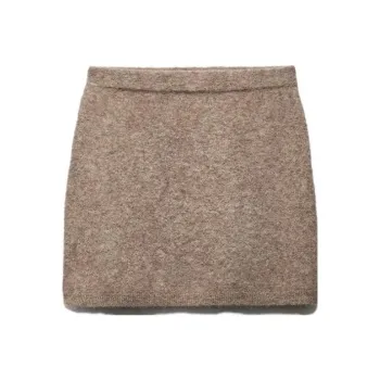 ZARA Casual Short Skirts Women's Zebra Print Brown