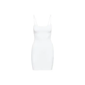ARITZIA Contour Squareneck Cami Mini Dress Slip Dresses Women's White/White