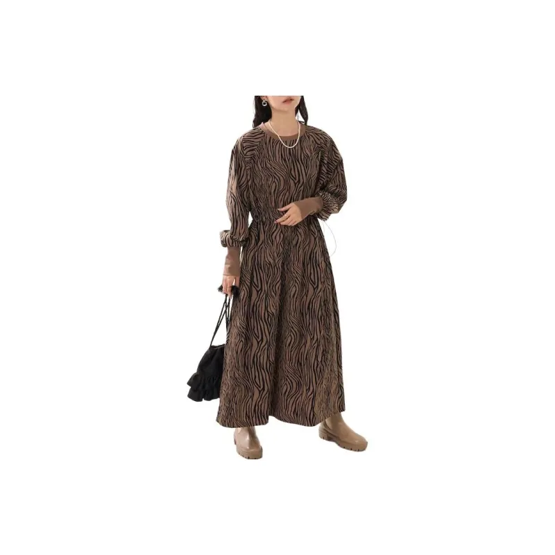 FREAK'S STORE Long Sleeved Dresses Women's Brown-0