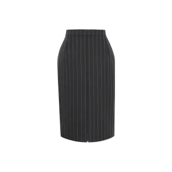 SAINT LAURENT Striped Pencil Skirt