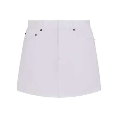 DIOR Logo Detailed Denim Mini Skirt
